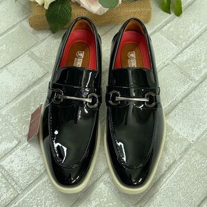 Stylish Black Patent Leather Loafers